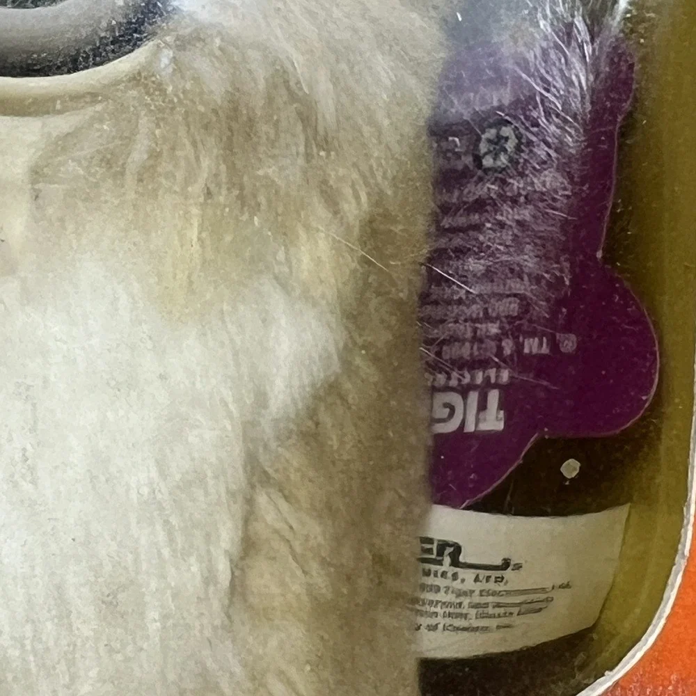 Vintage Bear Furby Neon Green Eyes‎ New White Tan 1998 2001 NIB